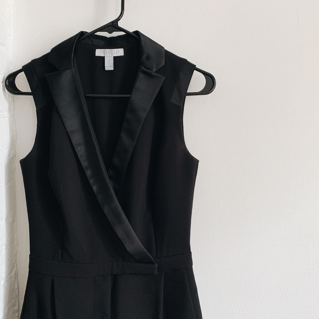 Dylan Gray Tuxedo Black Jumpsuit